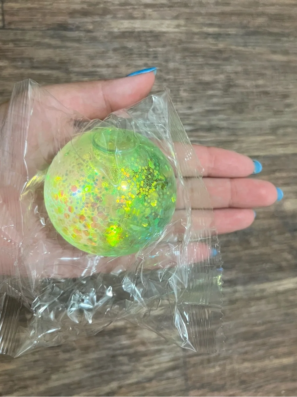 Green Glitter Squishy Ball